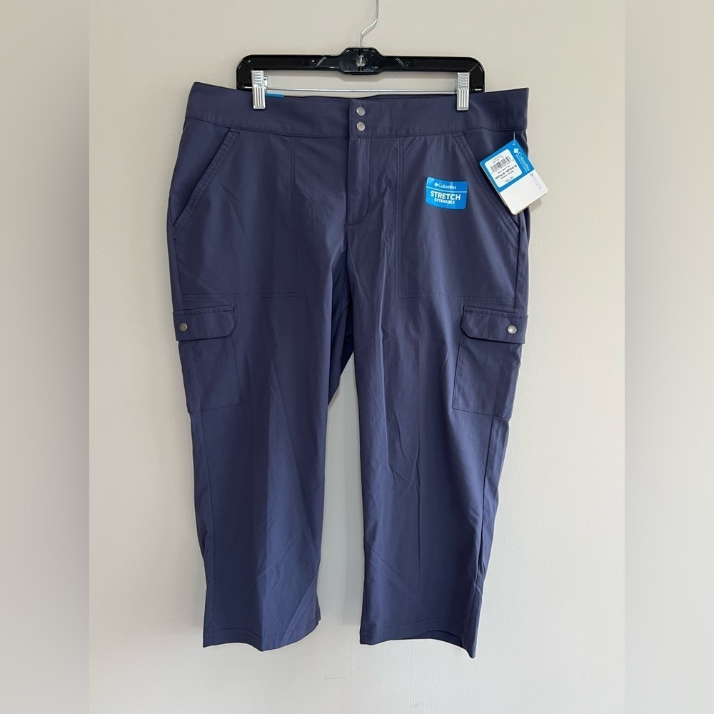 Columbia Sportswear NWT Zephyr Heights Lightweight Hiking Blue Capri Pants, 16W - Picture 2 of 11